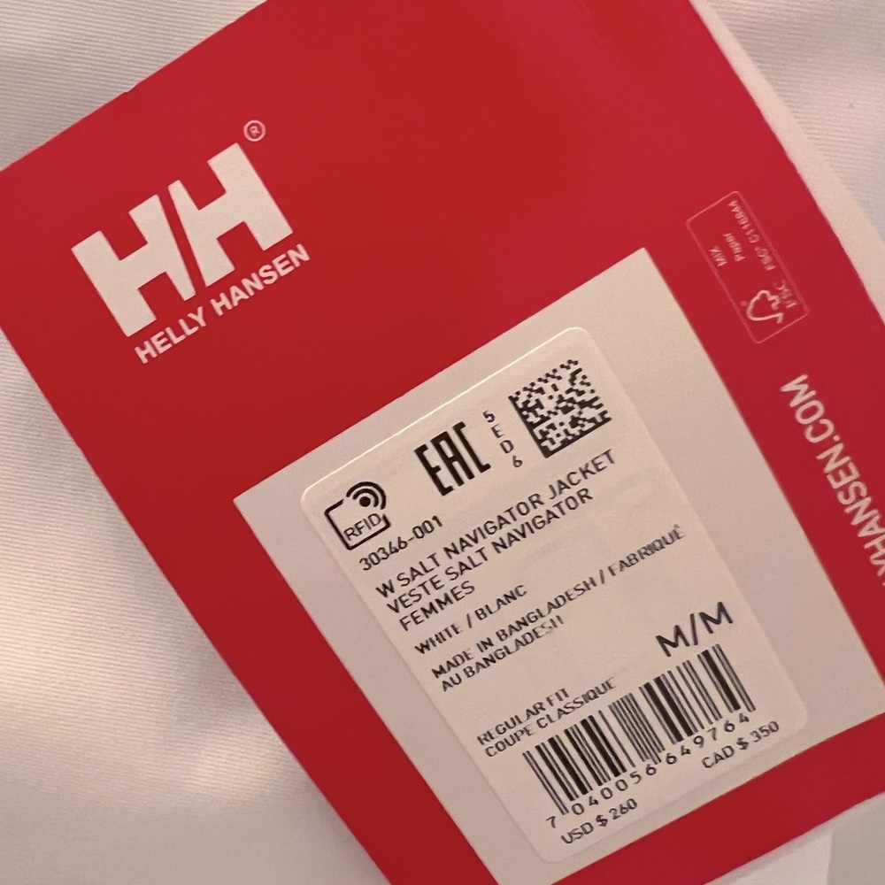 Helly Hanson Salt Navigator Jacket - White - M - Picture 4 of 4
